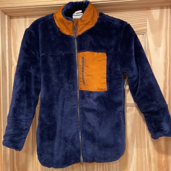 Tommy Bahama Other - Tommy Bahama Fleece Zip Up Kids  Plush Fleece Hooded Jacket (Navy Large 10/12